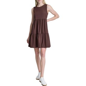 DKNY Commuter Sleeveless Swing Minidress in Java at Nordstrom Rack, Size 12