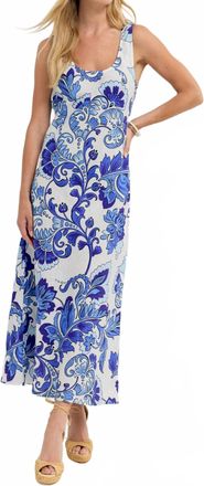 Johnny Was Linen Bias Tank Dress In Naidda