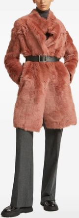 Yves Salomon Cappotto in pelliccia - Rosa