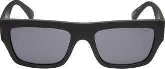 Guess 55mm Square Sunglasses in Matte Black /Smoke at Nordstrom Rack