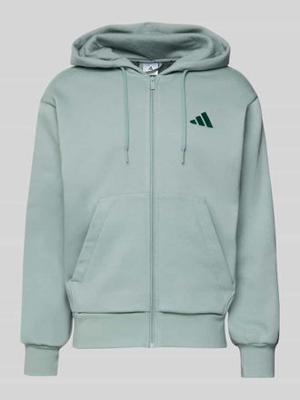 adidas Regular Fit Sweatjacke mit Viskose-Anteil in Mint, Gr&ouml;&szlig;e XXL