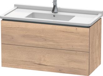 Duravit Duravit L-cube B&acirc;ti-support Lavabo Suspendu, 2 Tiroirs