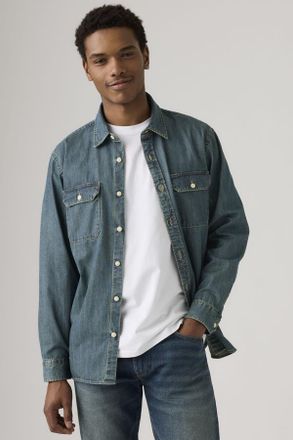 Levi's Sobrecamisa Jackson Worker - Hombre - 2XL - Azul / Chopper Dark Wash