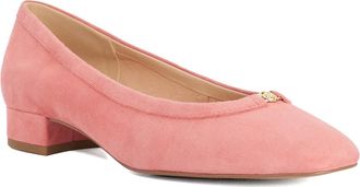 Dune London Ladies Approve Leather Ballet Flats Size UK 6 Suede Flat Shoes Pink