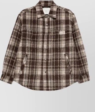 Dunst checked flannel long-sleeve shirt