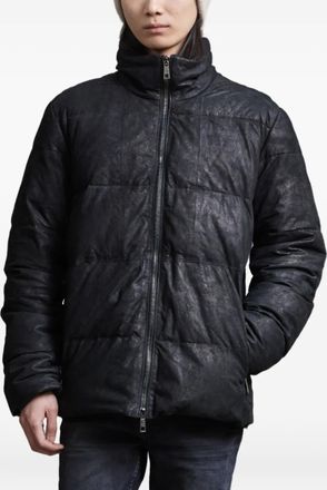 Giorgio Brato brushed-effect padded jacket - Black