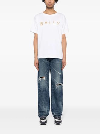 Bally Witte Katoenen T-shirts en Polos