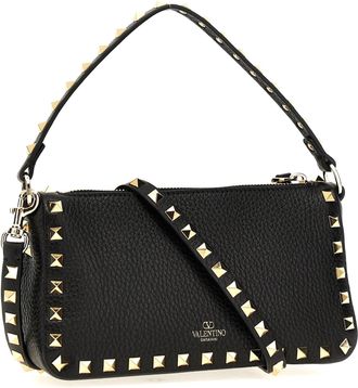 Valentino Garavani Rockstud Shoulder Bag - Black