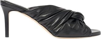 Scarosso Kiki Mule - Dames - Muiltjes - Zwart - 37 1/2 EU - Leer - Schoenen