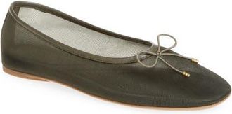 Rag & Bone Poppi Ballet Flat in Loden Mesh at Nordstrom, Size 10.5Us