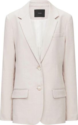 Joseph Stretch Linnen Katoen Jackie Jasje - Dames - Blazers - Beige - XS - Katoen - Jassen