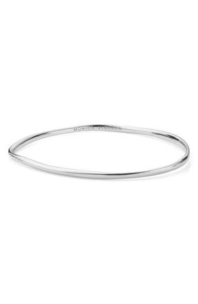 Monica Vinader Nura Reef Bangle in Silver at Nordstrom, Size Medium