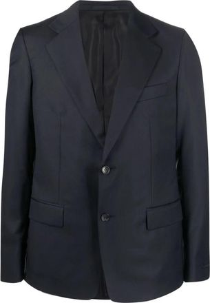 Lanvin Blauw Jasje - Heren - Blazers - Blauw - L - Leer - Jassen