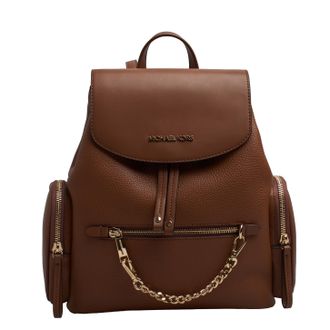 Michael Kors Womens Jet Set Medium Grain Leather Backpack 35T1GTTB6L - Brown - One Size