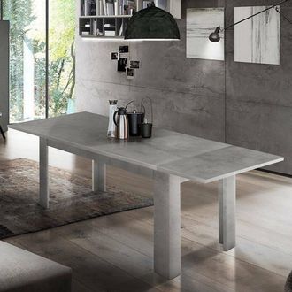 Dmora Mesa Extensible Dkouam&eacute;, Consola Extensible Hasta 12 Plazas Consola Extensible 100% Made In Italy Cm 160/210x90h75, Slate - Dmora