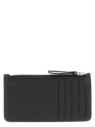 Maison Margiela Tumbled Calfskin Card Case - Black