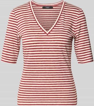 Max Mara Regular Fit T-Shirt aus Leinen-Mix Modell OPZIONE in Dunkelrot, Gr&ouml;&szlig;e XXL