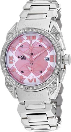 Locman Cavallo Pazzo Chronograph Quartz Pink Dial Ladies Watch 161BMOPPKDC