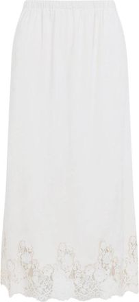Alberta Ferretti Midi Skirts - Dames - Midirokken - Wit - M - Rokken