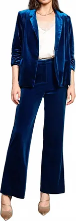 Skies Are Blue Clothing Meet Me Under The Mistletoe Pant In Teal