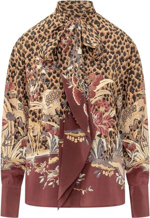 Etro Brown Regular Floral Shirt