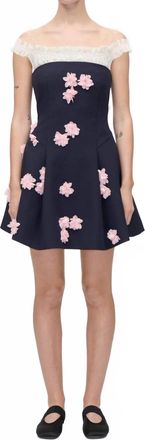 Stine Goya Off The Shoulder Mini Dress In Pink Petunia