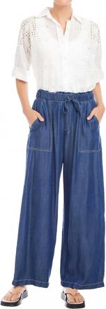 Fifteen Twenty Kendra Patch Pocket Pants In Chambray