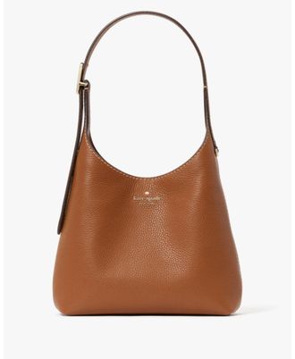 Kate Spade New York Womens 454 Pick Stitch Small Shoulder Bag - Brown Leather - One Size