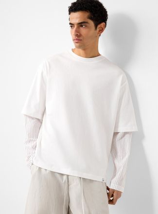 WOC Mens Long-sleeve faux-layered T-shirt
