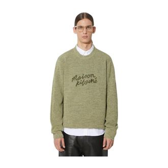 Maison Kitsun&eacute; Uomo, Maglie, Verde, S, new