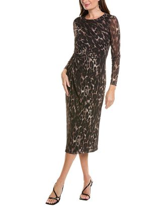 Kenneth Cole Knot Front Modern Midi Dress