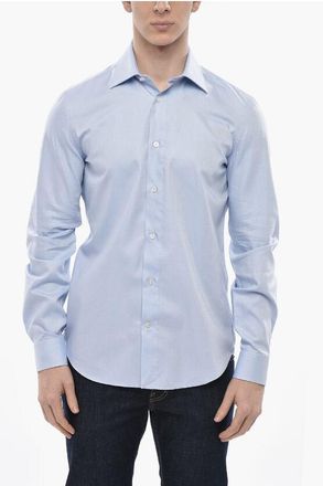 Vincenzo Di Ruggiero Napoli Cotton Poplin Shirt with French Collar size 41