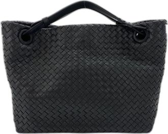 Bottega Veneta Intrecciato Black Intrecciato Tote Bag (Pre-Owned)