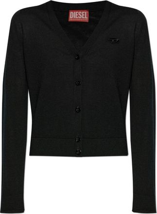 Diesel Cardigan M-Alima - Dames - Vesten - Zwart - M - Wol - Truien & Vesten
