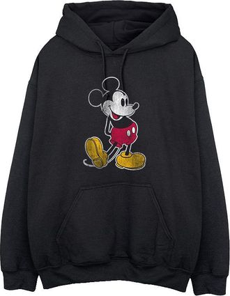 Disney Heren Mickey Mouse Classic Kick Hoodie (Zwart)