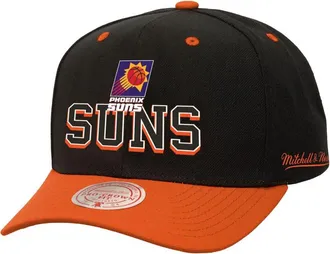 Mitchell & Ness Mens Mitchell & Ness Black/Orange Phoenix Suns Backside Script Two-Tone Pro Crown Adjustable Hat at Nordstrom