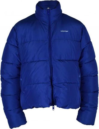 Balenciaga Gewatteerd jack - Heren - Winterjassen - Blauw - XS - Polyester - Jassen