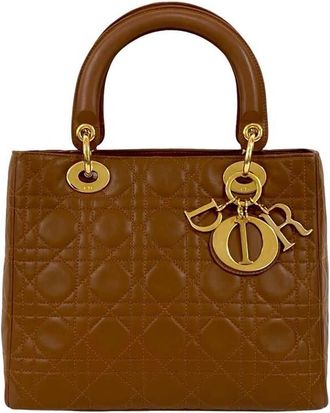 Dior Pre-owned Dior Medium Lambskin Cannage Lady Dior PJ8JL53NTWX1TR9G