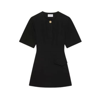 Givenchy Short Dresses, female, Black, Size: M Mini Dress in Wool