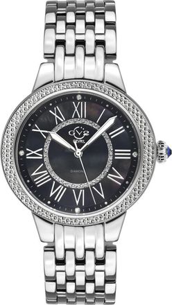 Gevril Group Astor II Quartz Mother of Pearl Dial Diamond Ladies Watch 9143