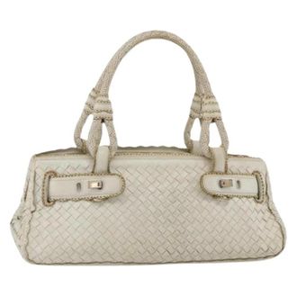 Bottega Veneta Pre-owned Handbags, female, White, Size: ONE SIZE Pre-owned Vintage Hand Bag