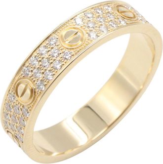 Cartier Gold Clear Yellow Gold (18K) Band Ring (Pre-Owned)