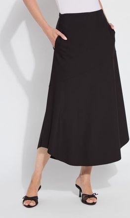 Lyssé ntials A-Line Ponte Midi Skirt in Black at Nordstrom, Size X-Small