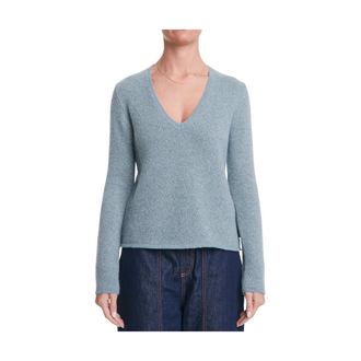 Alessia Santi Stijlvolle Sweaters Collectie - Dames - V-hals truien - Groen - M - Truien & Vesten