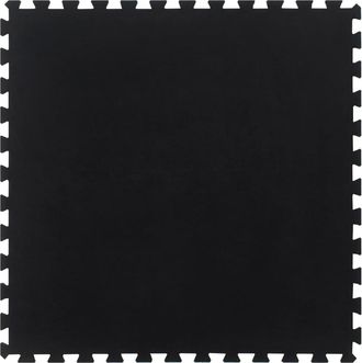 vidaXL Baldosa De Suelo De Goma Negro 12 Mm 100x100 Cm Vidaxl