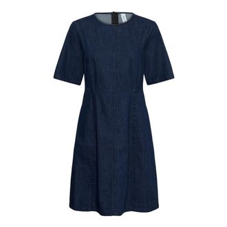 Part Two Carrera PW Dress - Dames - Korte kleedjes - Blauw - S - Katoen - Kleedjes