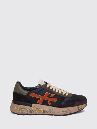 Premiata Sneakers Mick in nylon e pelle scamosciata con suola dentellata