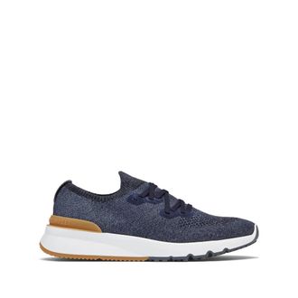 Brunello Cucinelli Mesh Knitted Lace Up Sneakers