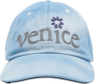 ERL Cappello in cotone con ricamo - Blu