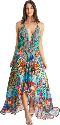 La Moda Clothing Demetra Halter Maxi Dress